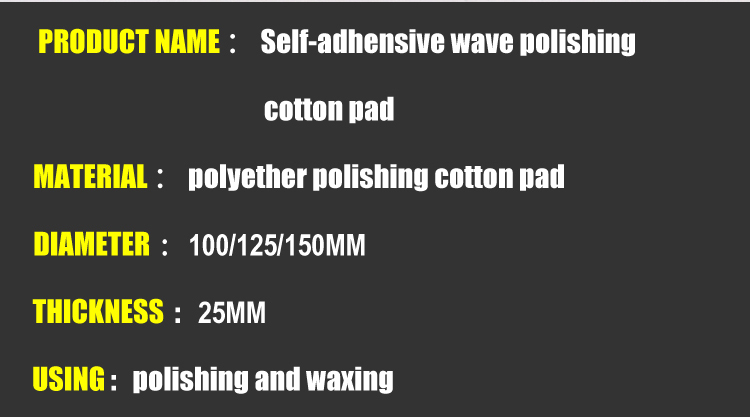 Car Polishing Sponge Pad 3"4"5" Car Polish Foam Pad 100mm125mm 150mm Auto Waxing Sponge Car Polisher Wash Cleaning Tool