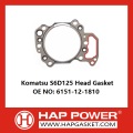 Komatsu S6D125 Head Gasket 6151121810 6151-12-1810