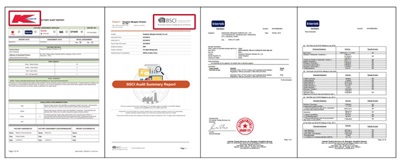 Certification of our factory