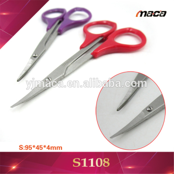 S1108 Manufacturer supply sharp curved edge manicure scissors