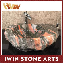 Beautiful natural stone art wash sinks basin bathroom marble wash stone sinks for Interior decoration