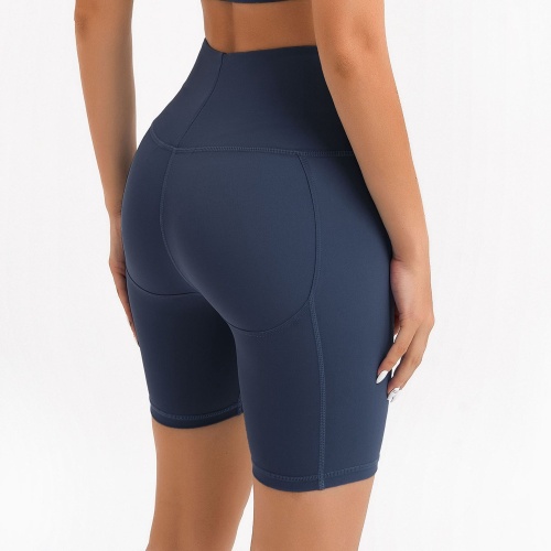 Yoga-trainingsshort met hoge taille