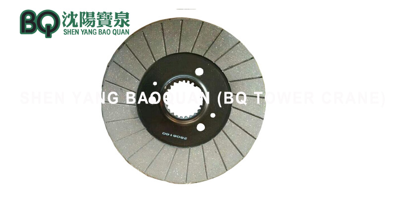 tower crane brake pad