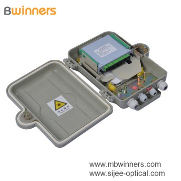 Boîte de terminaison de câble optique fixée au mur de fibre du séparateur SMC 1x8 PLC