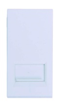 TEL Socket Secondary Euro Modular, White