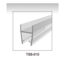 Vedações de porta de chuveiro sem moldura