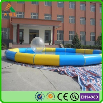 Color full PVC 0.60mm thickness large inflatable swimming pools inflatable pools