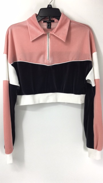 Ladies' Pink Cropped Velet Jacket