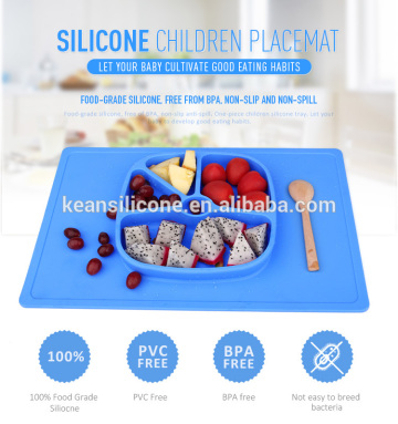 Popular custom silicone placemat baby placemat silicone placemat for kids