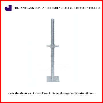 Korea type galvanized 600mm solid screw jack base