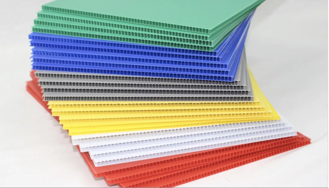 4/5/6/8/10mm Printable Colorful PP Corrugated Plastic Sheet Polypropylene Hollow Sheet Used for Packaging and Advertising