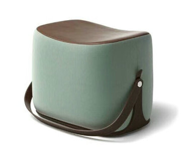 Leather Fancy Ottoman Stool for Interior Design