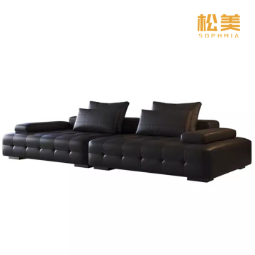 Роскошный модульный диван из натуральной кожи