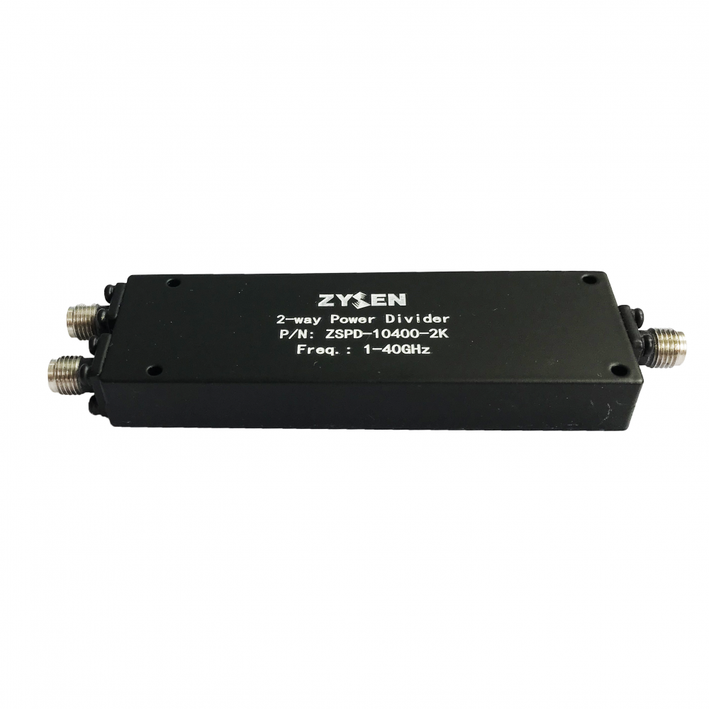 1 till 40 GHz Ultra Wideband Two Port Power Splitter 2,92mm kontakt