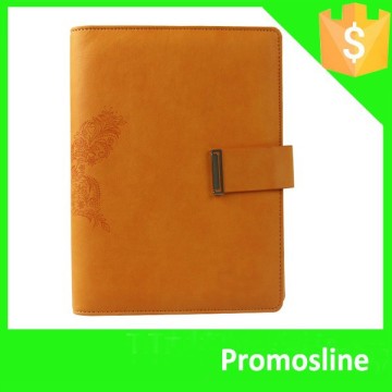 Popular Logo custom leather ring binder agenda