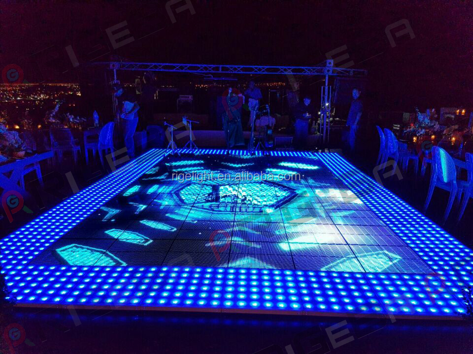 rigeba Hot selling P 4.81 outdoor led video interactive floor led dance floor panels