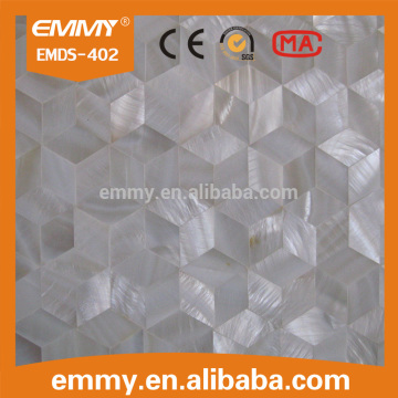 cheap seamless rhombus freshwater river mother of pearl shell mosaic tile