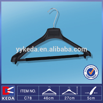 plastic suit bar hanger with foam coated