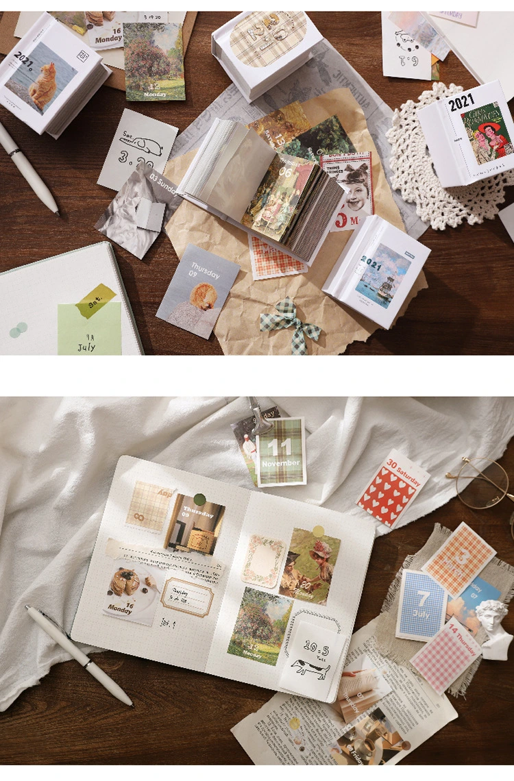 Mini Decoration Paper Calendar Scrapbook