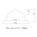 aluminum metal roof ridge cap roll forming machine