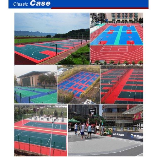 Enlio Basketball Outdoor Modular Court Tiles Flooring