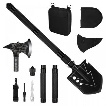 Black Metall Folding Survival Campingschaufel