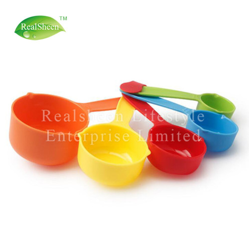 Set di 5 bicchieri di plastica multicolore