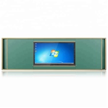 wall mounted classroom sliding green board writing board fixed with smart board