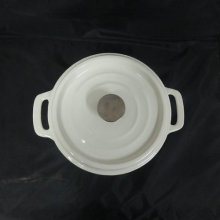 Home Kitchenware White Cast Iron Sauce Pot