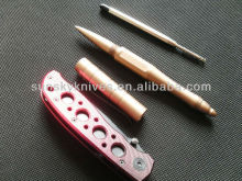 Tactical rescue pen with glass breaker tip