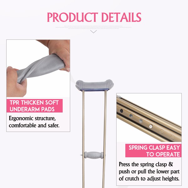 hospital walking stick and cruches