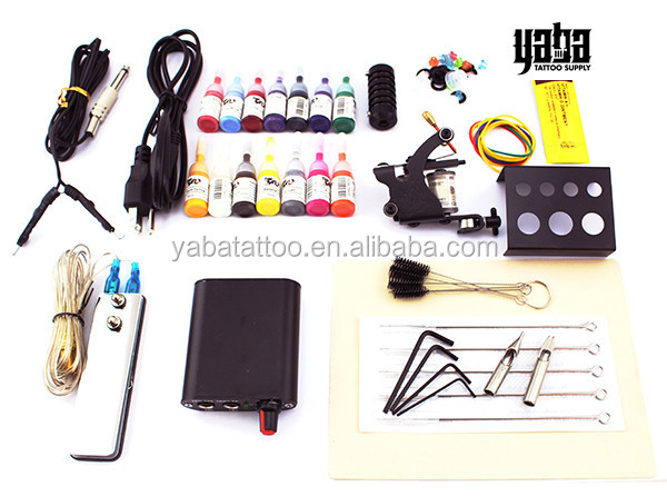 Yaba Beginner Tattoo kit 2 Machine guns power supply Easy Operation starter kit