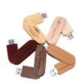 Swivel Wooden USB Flash Drive2.0 3.0