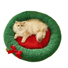 Portable Cat Dog Sleeping Bed - Hot Selling Soft Pet Sleeping Nest for Christmas