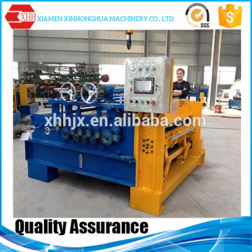 Flattening machines with slitting and cutter device