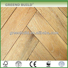 Hardwood American Oak herringbone flooring