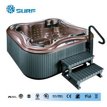 Affordable outdoor whirlpool cold spa hot tub/six persons cold spa hot tub