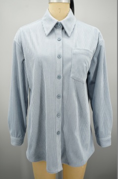 Classic color series corduroy single-breasted shirt