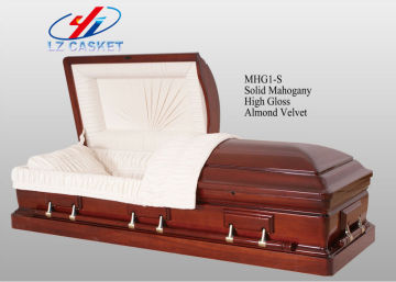 American style wood Casket/ POPLAR CASKET /wood coffin/metal casket