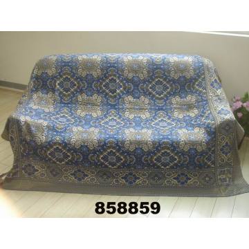 golden polyester thread bedcover