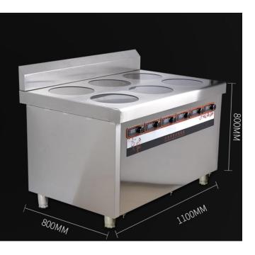 4 Burner Burner Commercial Induzione Cooker