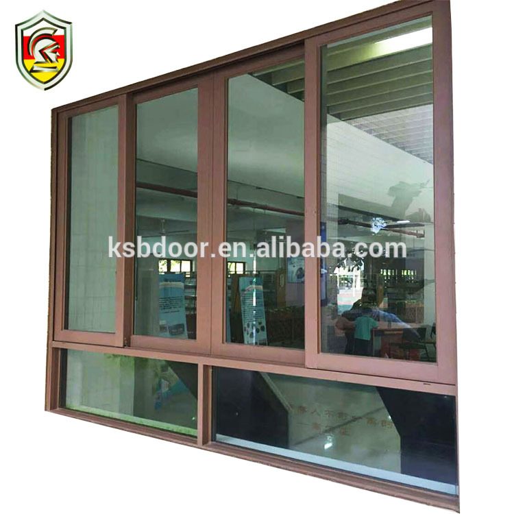 Botswana modern house decoration aluminium frame sliding window with anti-theft grill