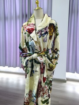 Absorbent Cotton Adult Bathrobe