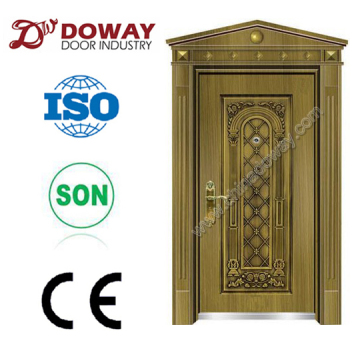 real photo luxur imitate copper entry door