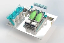 Zero Emission System for Mixing Plant