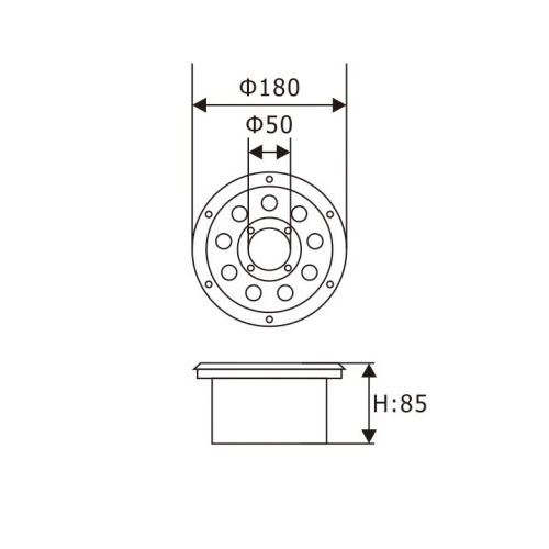 LEDER Color Changable ss304 15W LED Fountain Light