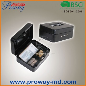 Cold rolled steel lockable cash box with combination lock