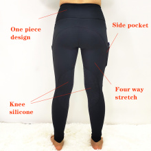 Rèspirant segondè ren pantalon pantalon Equestrian fanm