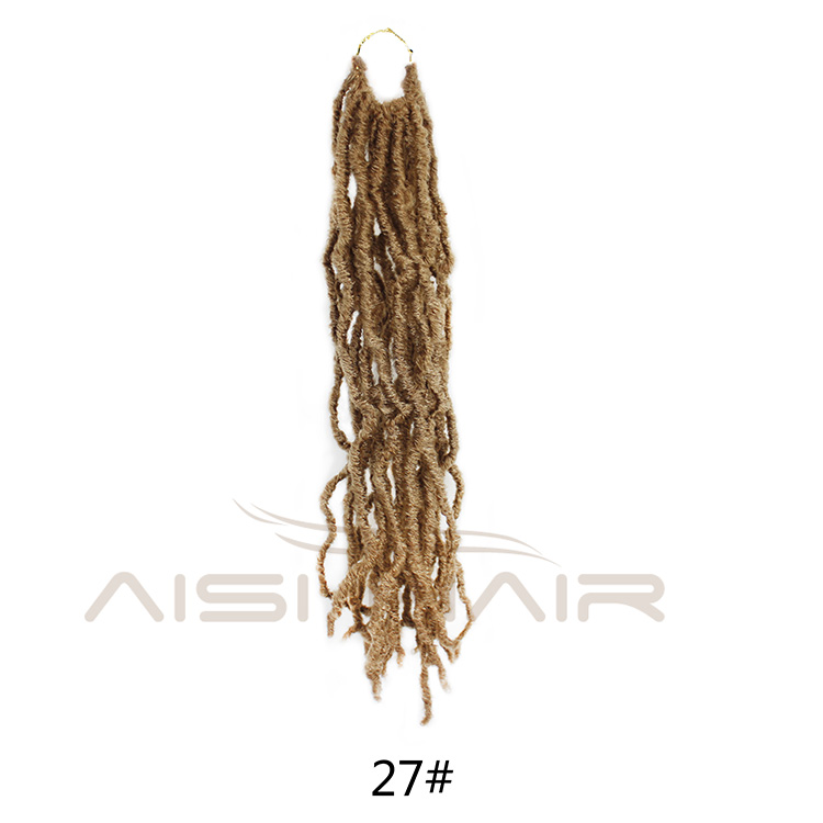 Aisi Hair Crochet Braids 18'' Most Natural Faux Locs Crochet Braid Premium Fiber Synthetic Hair African Roots Hair Extensions