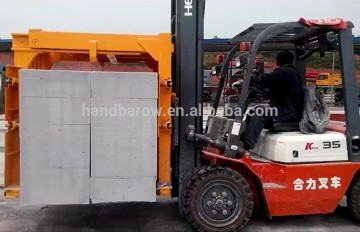 A series forklift attachment block clamp